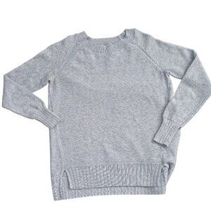 Old Navy Women's  Gray Long Sleeve Pull Over Ribbed Sweater Size XS